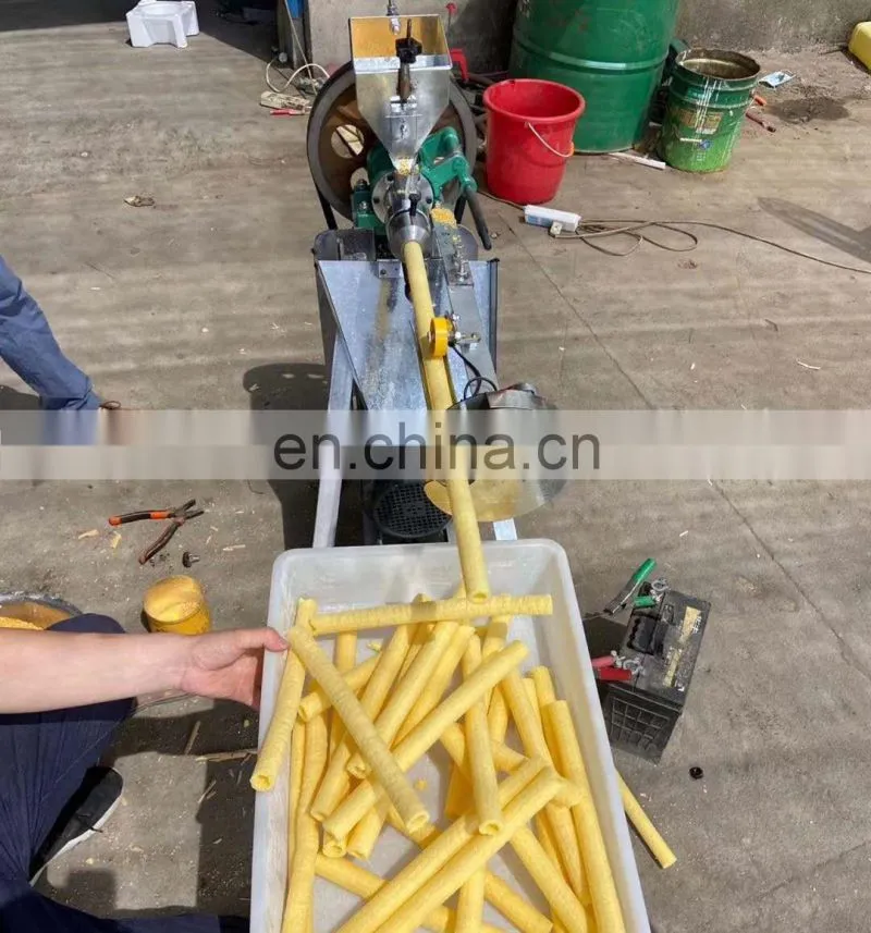 full automatic puffed corn snack extruder 12HP/15HP corn puffing rice food extruder machine rice / corn granule hot air puffer