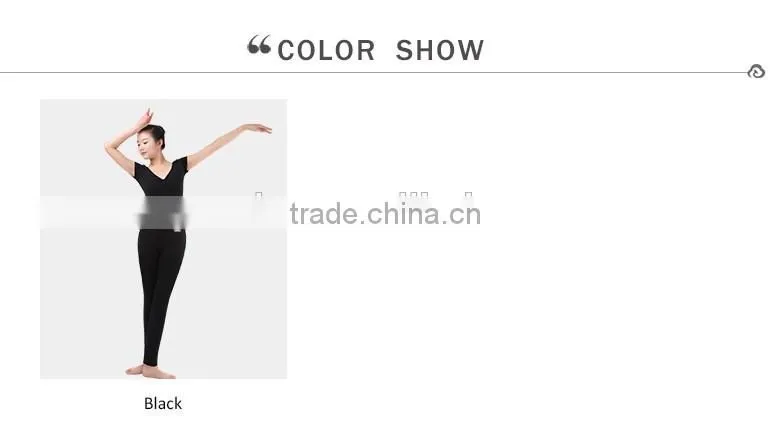 Latest Gilrs Angkle Length Short Sleeves Dance Tights and Gymnastics Unitards