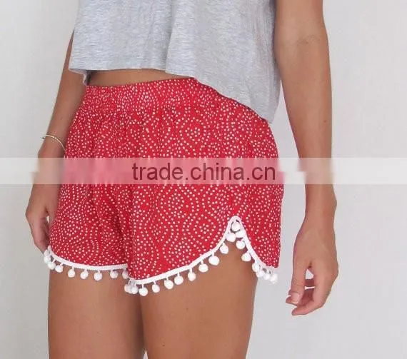 Christmas Pom Pom Shorts