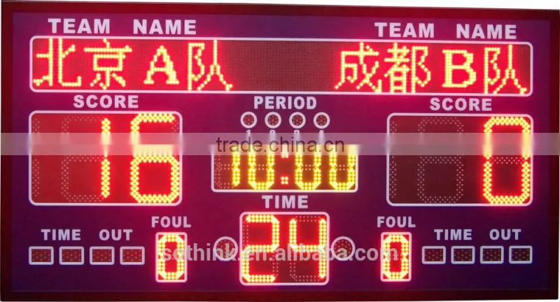 Wholesale multi-sport p10 LED scoreboard