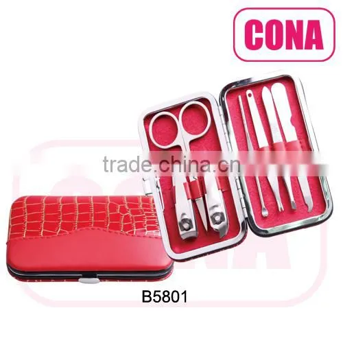 China supplie purse size Manicure set 7pcs
