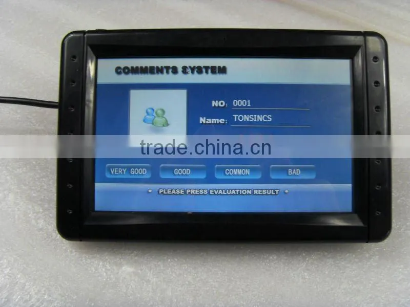 7 " Interactive Touch tablet Customer Evaluation and Feedback Terminal