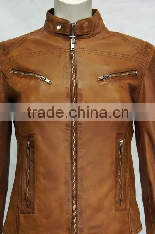 custom green slim fit original leather jacket