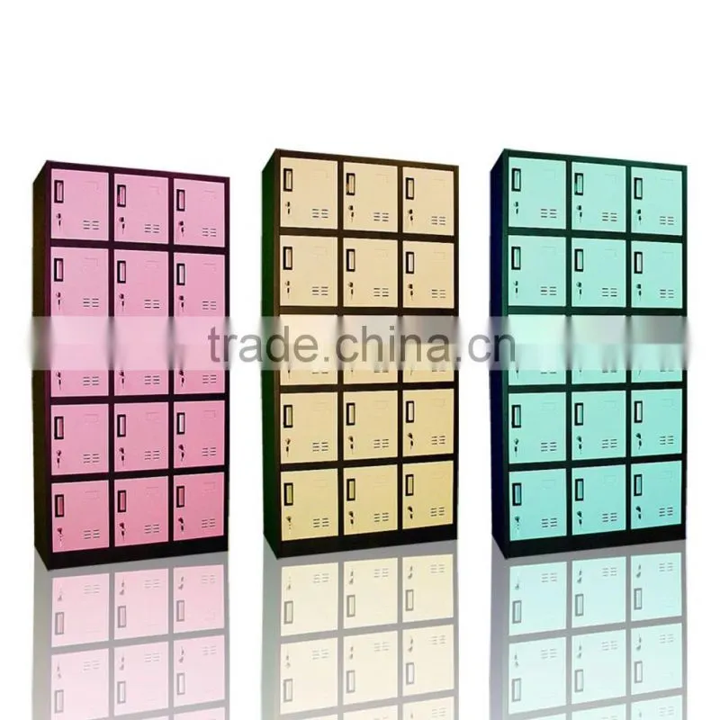 Mixture Colour Steel Locker Train Station Intelligent Parcel Dilivery Locker Public Storage Locker For Fitness Center
