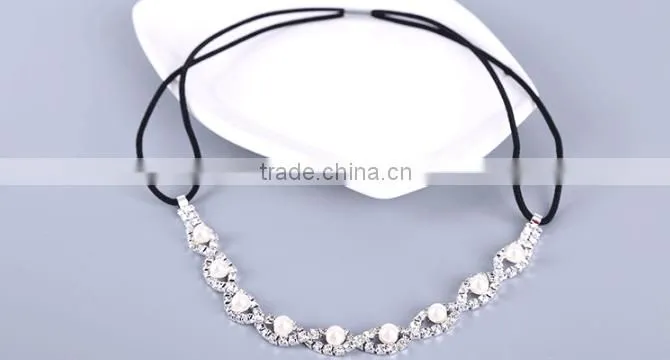 Lasted Designs Fancy Clean crown Crystal Headbands For Wedding Bridal Hair Accessories