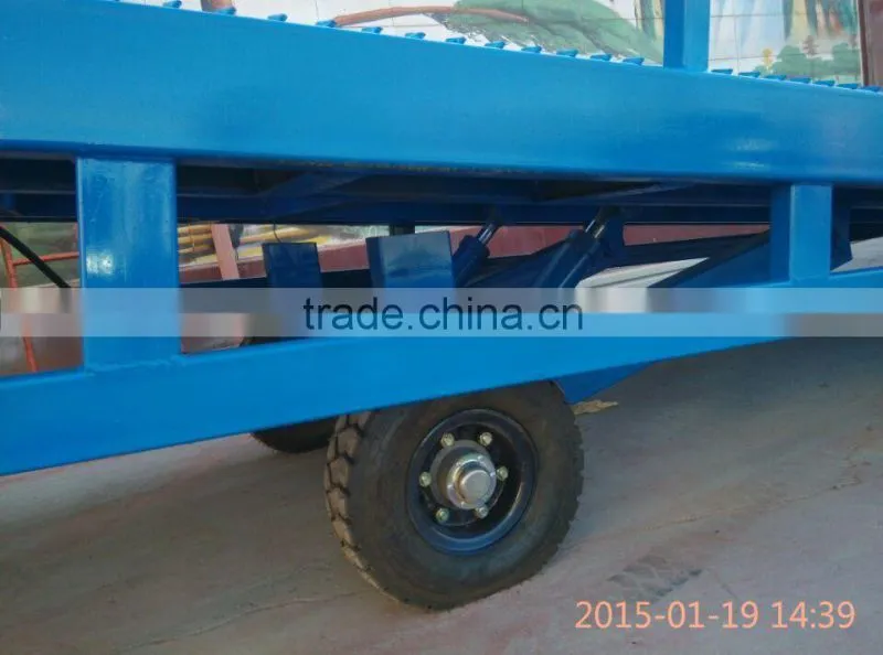 warehouse mobile container loading and unloading dock ramp