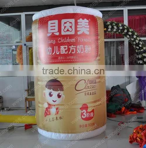 2014 inflatable milk tin inflatable advertising factory supply good quality