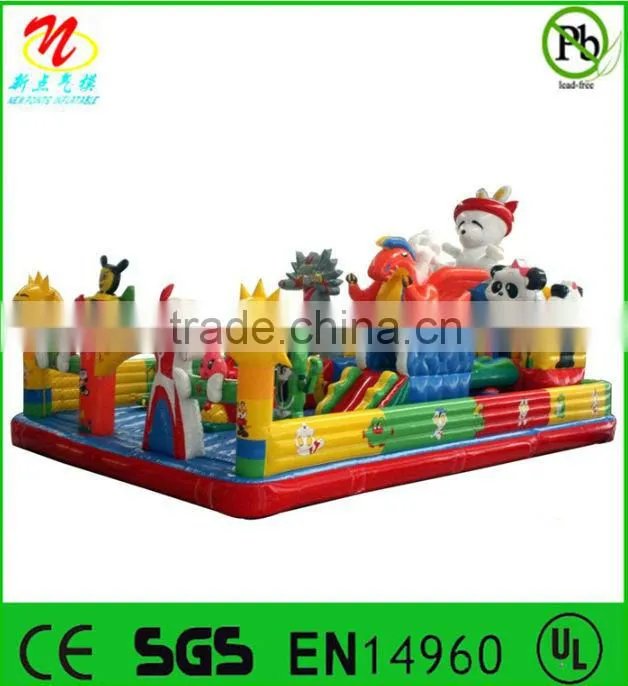 Outdoor inflatable fun city kids inflatable amusement park