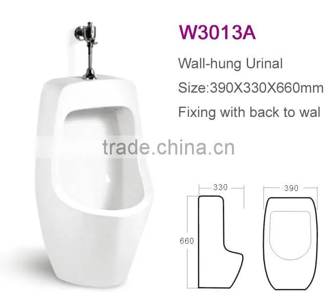 Made in China men's ceramic wall mounted urinal