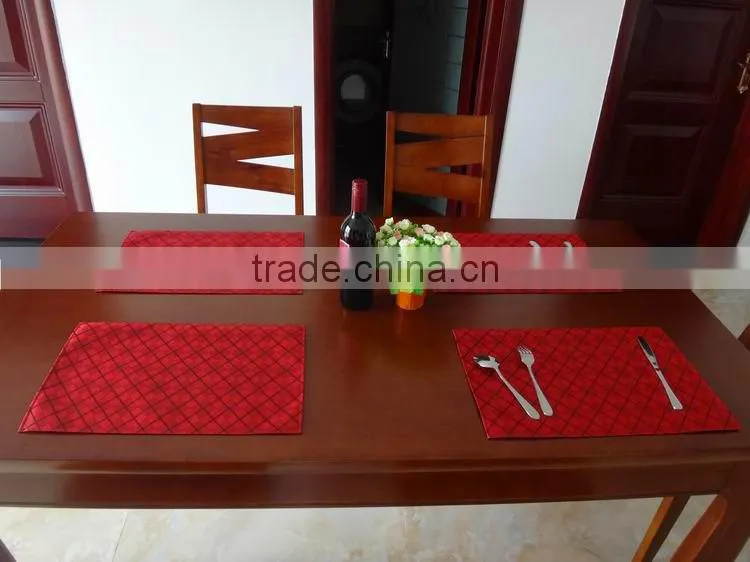High quality PVC 3D Placemat hotel restaurant
