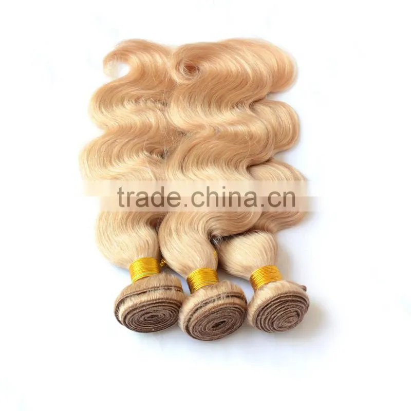 High Quality 100% Human Hair #613 Blond Hair Weave