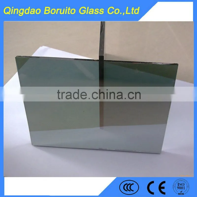 8mm 10mm blue reflective glass for building glass