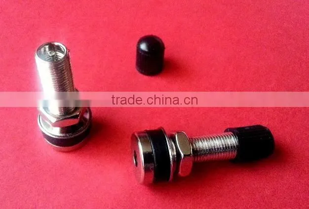 Motorcycle Scooter Motorbike Quad Tyre Valve With Dust Caps