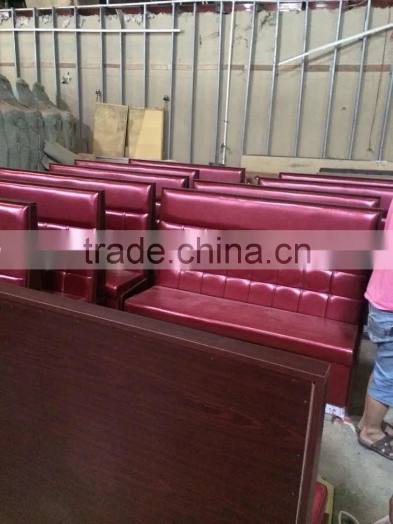 double side modern leather Restaurant Bench