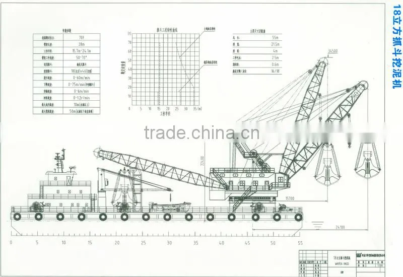 High Efficiency Grab Dredger Boat