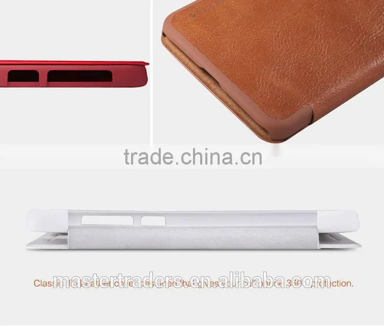 Original NILLKIN Qin Series Wallet Flip PU Leather Case For HTC One E9 Plus MT-3513