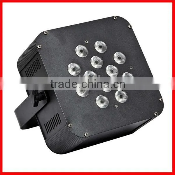 RGBW 4IN1*12pcs Mini LED Flat Par Can