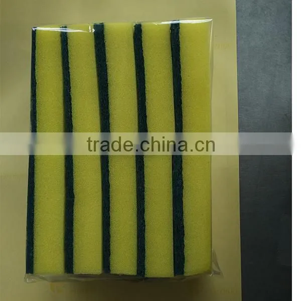 Cleaning sponge combine with sourcing pad