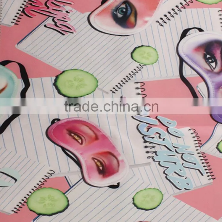 Fashion face digital print textile cotton fabric for ladies garment clothing