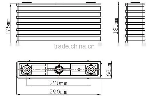 LiFePO4 3.2V 160Ah high capacity rechargeable lifepo4 battery GBS-LFP160Ah