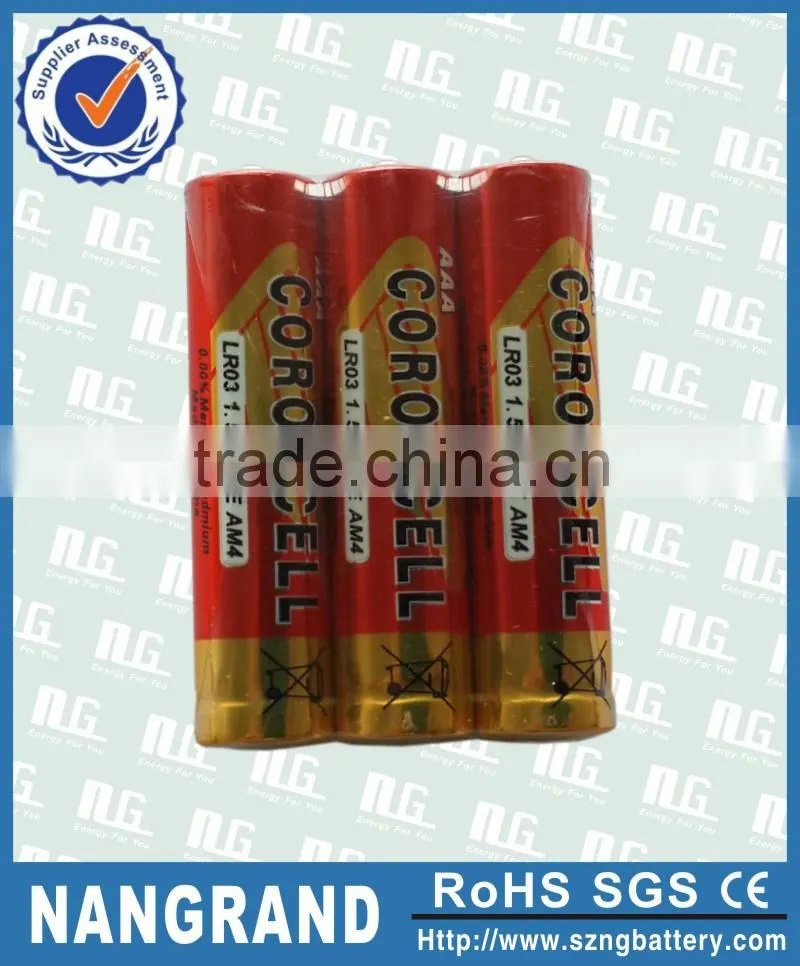 Good quality 1.5v aaa not rechargeable battery
