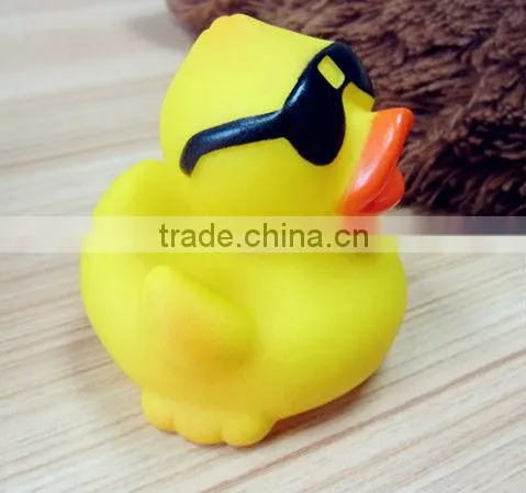 Weighted Floating Rubber Bath toys with Sunglasses