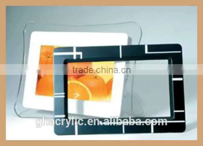 GH-P0016 hot sale acrylic wall hanging photo frames, wall mounted acrylic photo frames