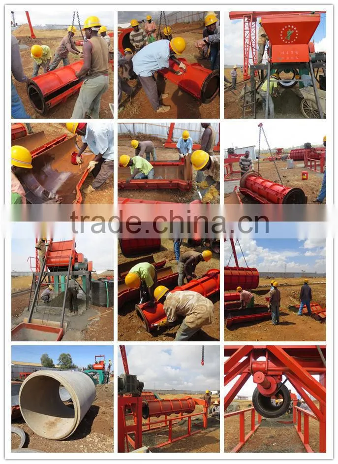 Concrete pipe making machine,suspended cement pipe machine Reinforced cement pipe forming machine for drain/road construction