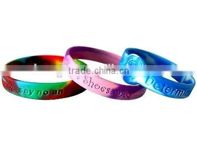 President selection custom embossed/ debossed silicone wristband, cheap silicone bracelet