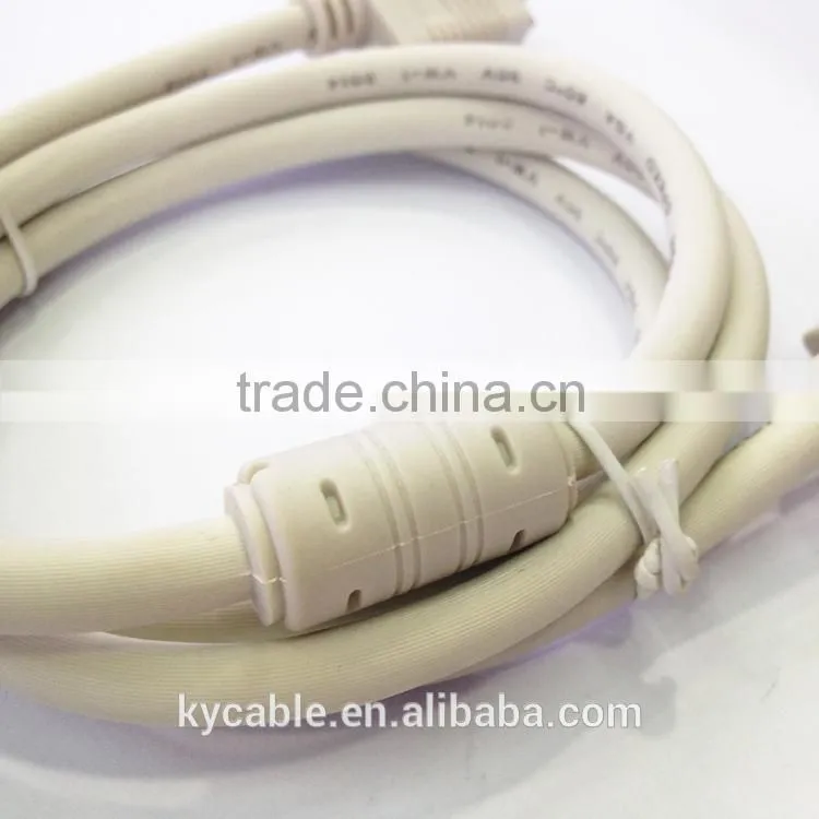 Alibaba high Definition Male to Male Vga to Vga Cable 3+4 for monitor/computer/projrctor