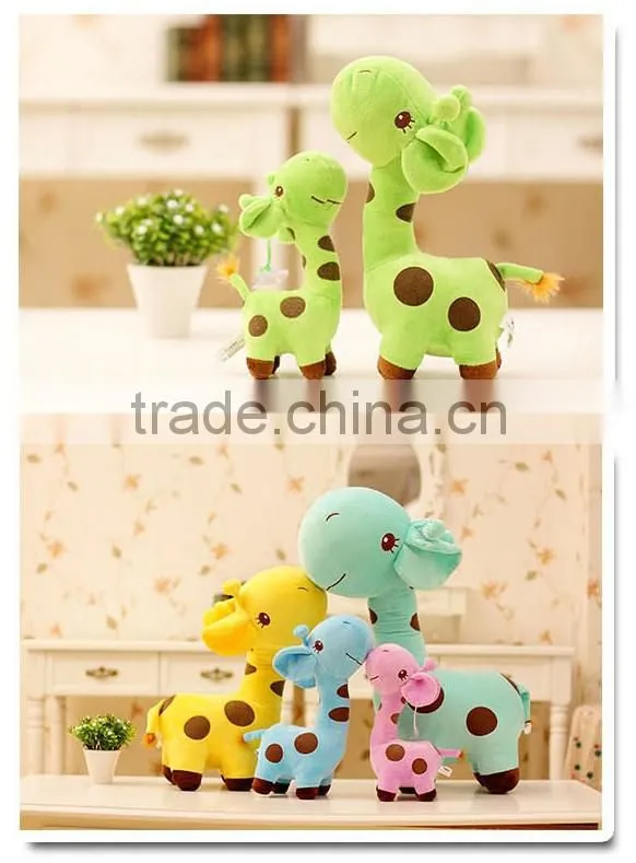 1 PC Unisex Baby Kid Child Girls Cute Gift Plush Giraffe Soft Toy Animal Dear Doll Christmas Birthday Happy Gifts18 X 17 cm