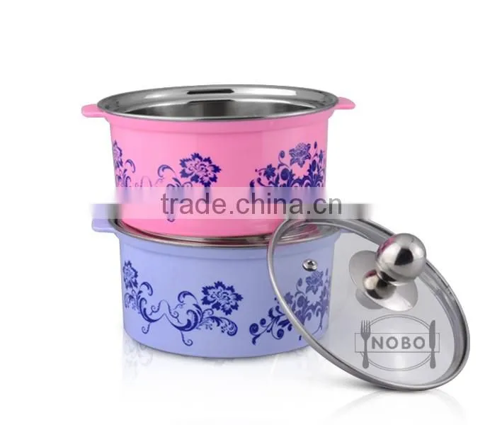New Design Hot Pot Stainless Steel Mini Stock Pot with Anti-scalding Surface
