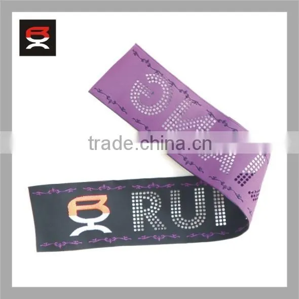 Cheap price woven label for clothing ,endfold woven label