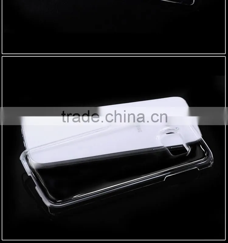 No Bubble and smooth surface transparent gel PC case for Samsung for Samsung S6 edge