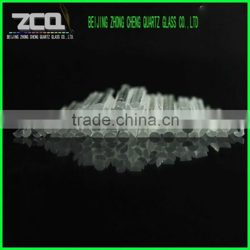Best Selling Quartz Glass Half Circular Rod Borosilicate Bar