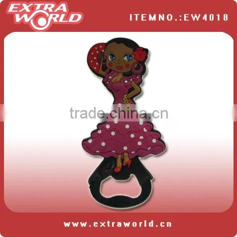 Hot Sales Funny 3D Soft PVC Wine Opener