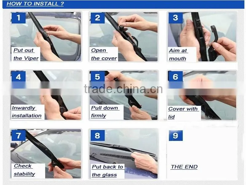 Multifunction car wiper blade wiper blades universal adapter