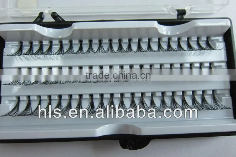 Professional workmanship individual eyelash extension/flare synthetic clusters