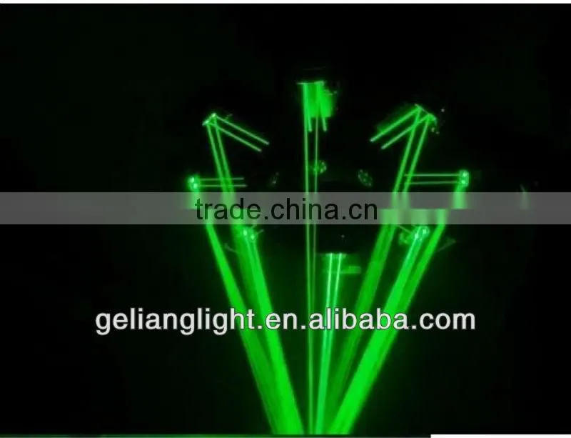 UFO eight heads LED green laser