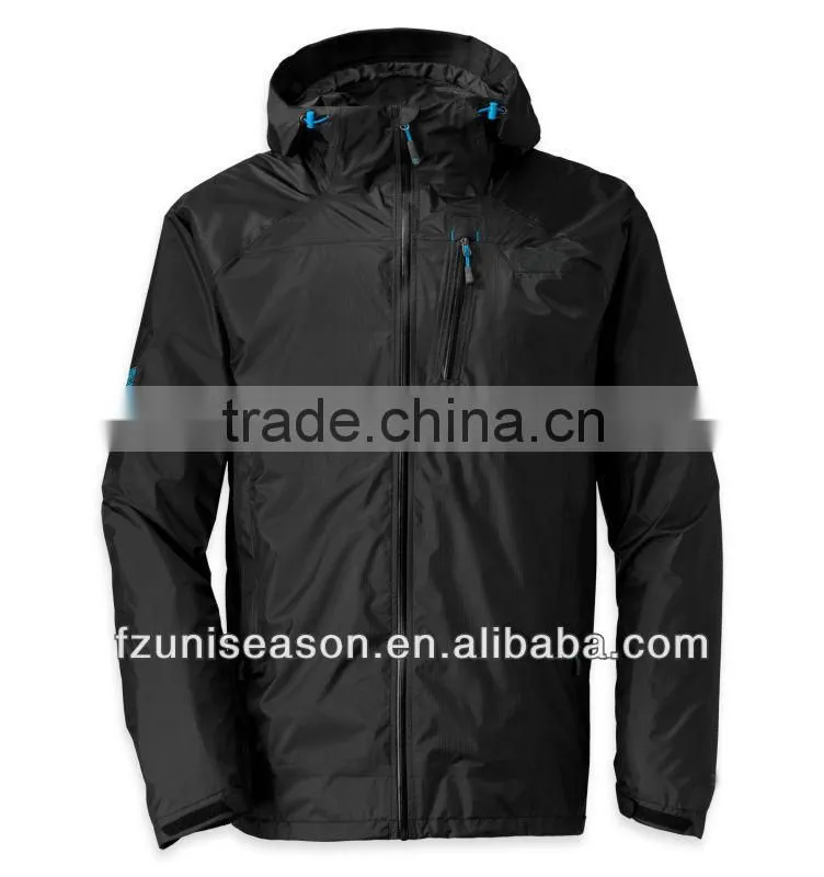 Waterproof lightweight nylon varsity jacket men