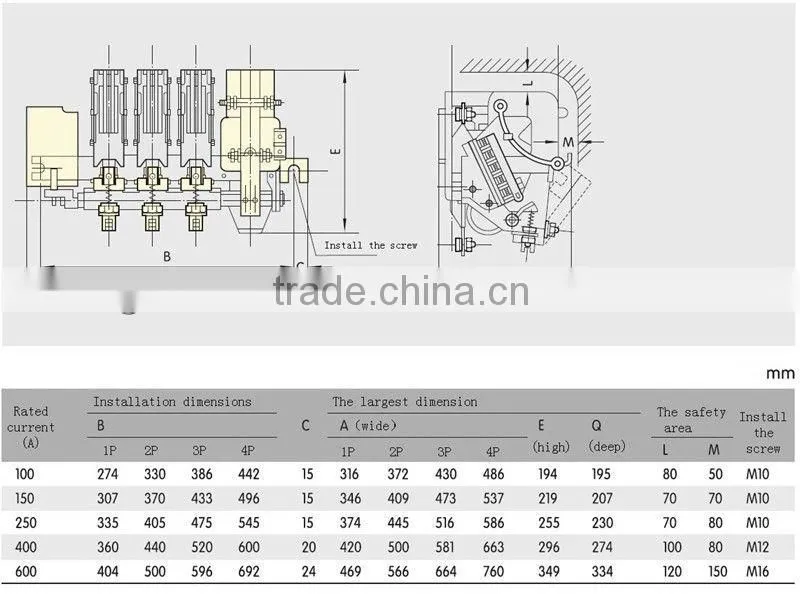 GK CJ12 600A AC Contactor from china