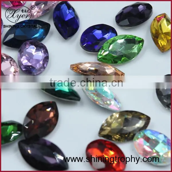 Light Colorado Topaz Octagon Crystal Rhinestone Stone for Jewelry