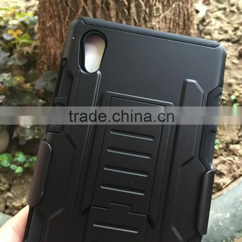 PC TPU Case 3 in 1 Powerful Hard Heavy Duty Mobile Phone Armor Case For Sony M4