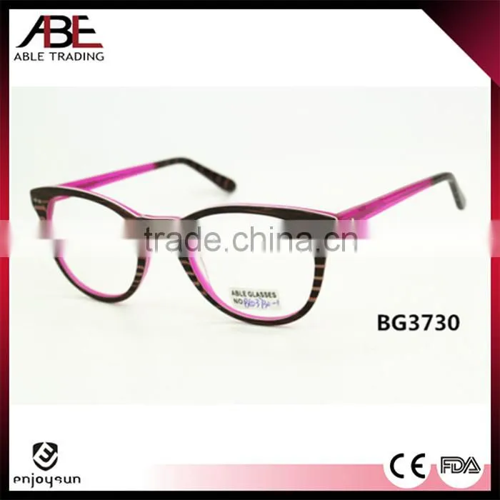 new trend 2016 round woman quality handmade new style acetate eyeglasses optical frames optics spectacle FDA