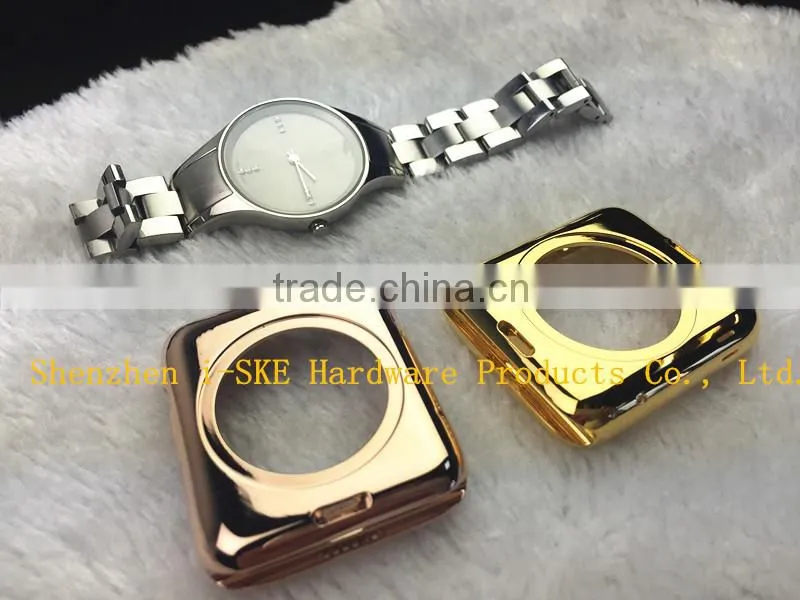 factory I-SKE stainless steel 18kt rose gold for apple watch housing