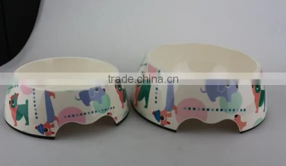 High quality spot printing convenient melamine pet water feeder