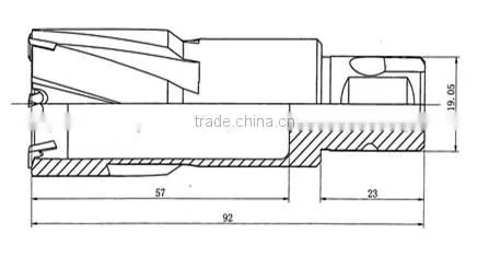 2016 TCT annular hole cutter with universal shank from CHTOOLS