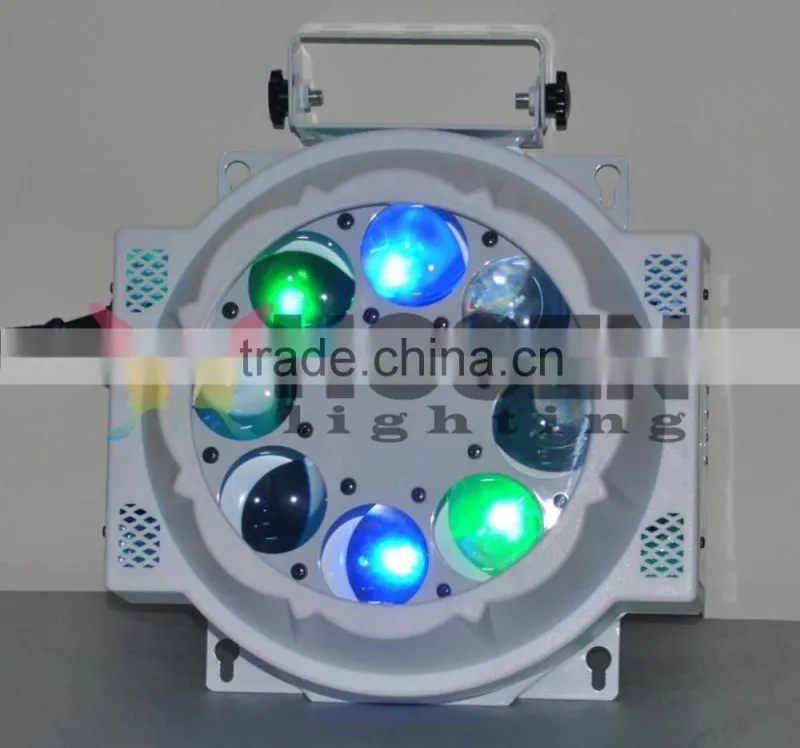 Hot selling 8pcs 3W led RGBW 4in1 Eight eye led gobo light