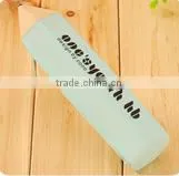 Fashion design silicone pencil shape pencil case