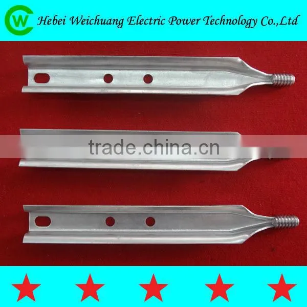 Pole top pin,crossarm insulator pin,forged steel pole top pin